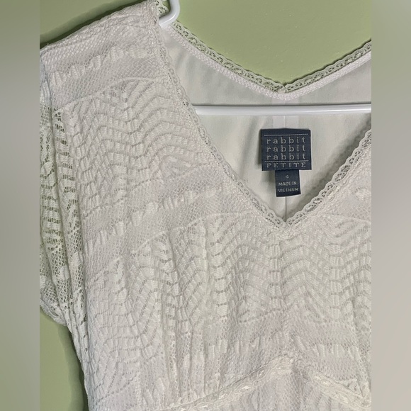 Rabbit Rabbit Rabbit White Lace Midi Dress - Picture 2 of 4